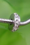 Korálek z chirurgické oceli - Křištálový prstenec