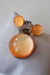 Zářicí skleněné šperky - komplet - Mango